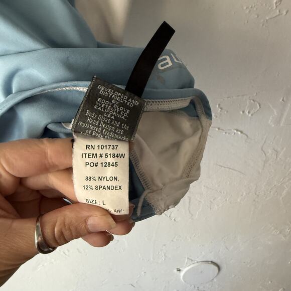 Body Glove Aura UV Shirt Large Blue White UPF 50 Sun Protection Swim Rash Guard - Picture 6 of 9